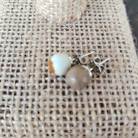 Alquimia Jewelry - BROWN TRAMONTINA STUD EARRINGS BON BON